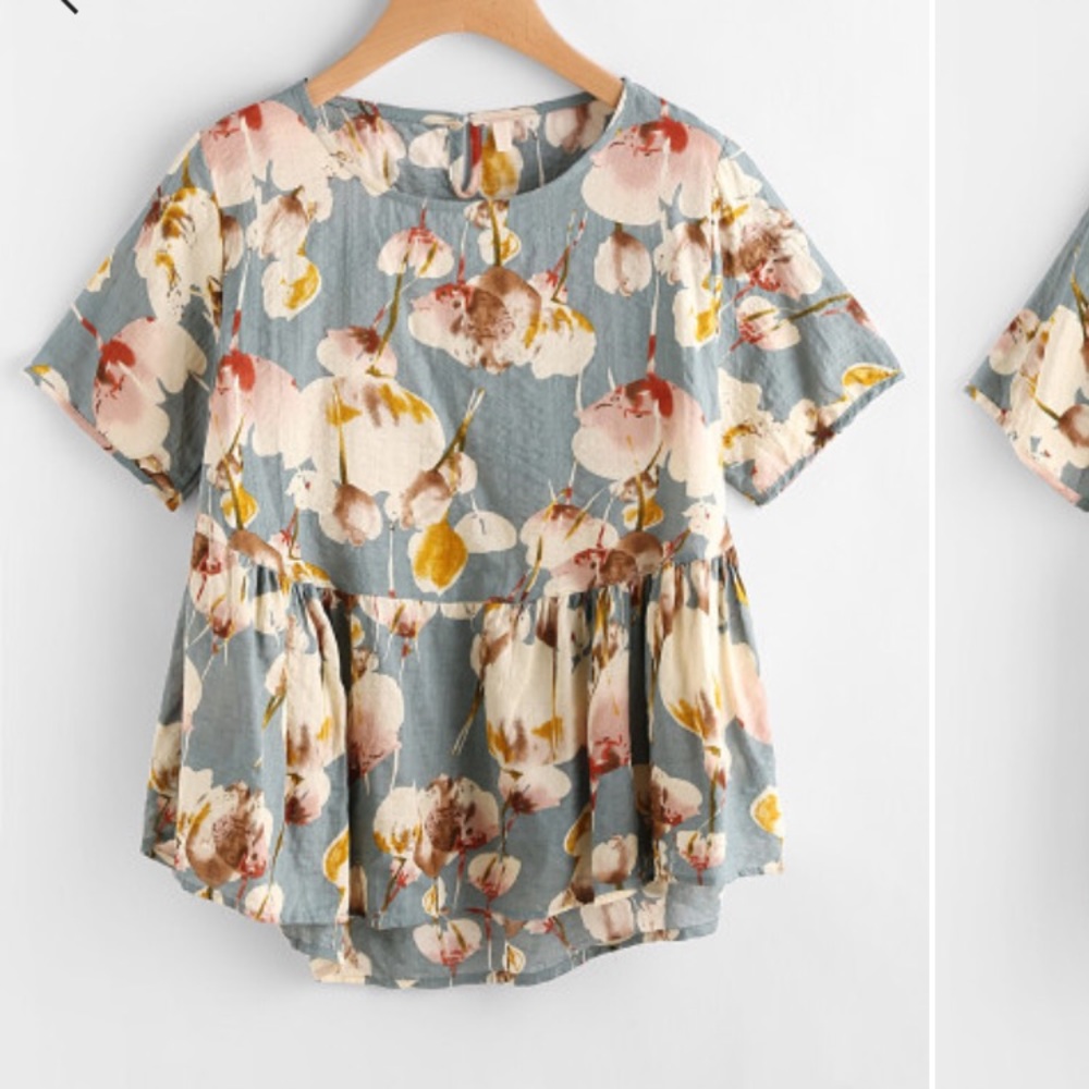 Floral smock top